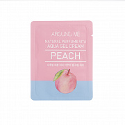  Welcos Around Me Natural Perfume Vita Aqua Gel Cream Peach Sample